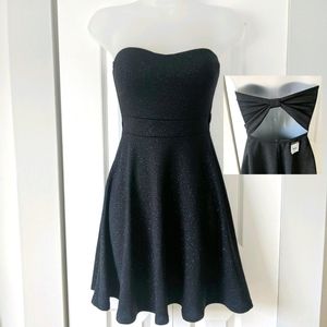 [NWT] Strapless Sparkly Little Black Dress